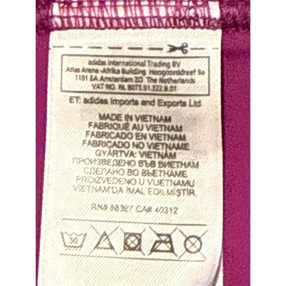 Adidas "Stella McCartney" Women's Shiny Legging 3/4 Pants Sport Capri Fusia Smal - Picture 5 of 16